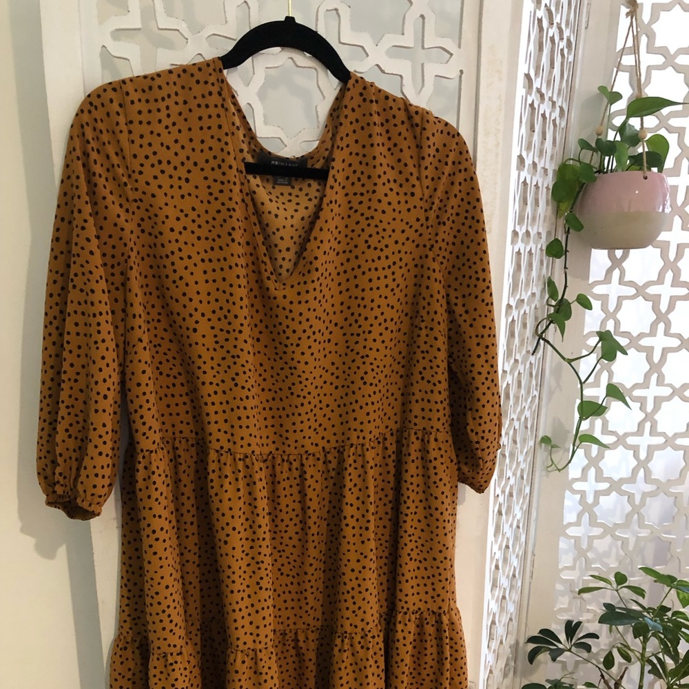 Polka dot babydoll dress